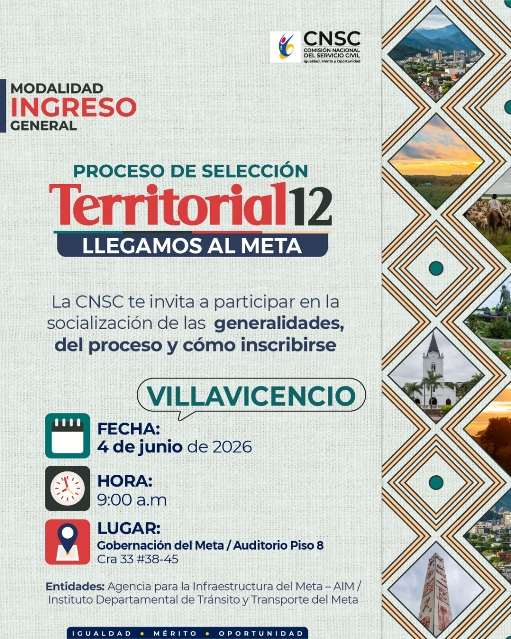 Proceso de Selección Territorial 12 - Villavicencio
